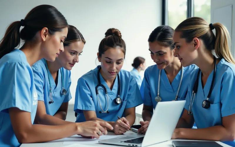 Online MBA in Healthcare highlighting leadership training, healthcare management skills and professional outcomes