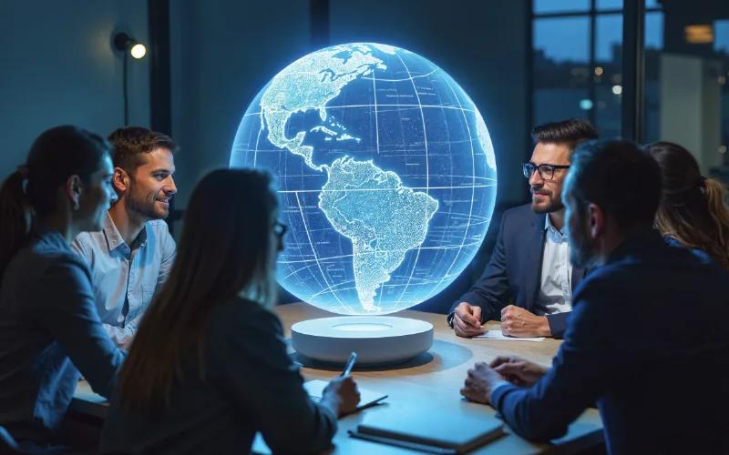 Online MBA in International Business Management showcasing global markets, leadership, and career skills