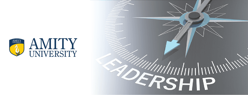 Professional cover image of Amity MBA in Entrepreneurship & Leadership Management, featuring growth or innovation symbols.