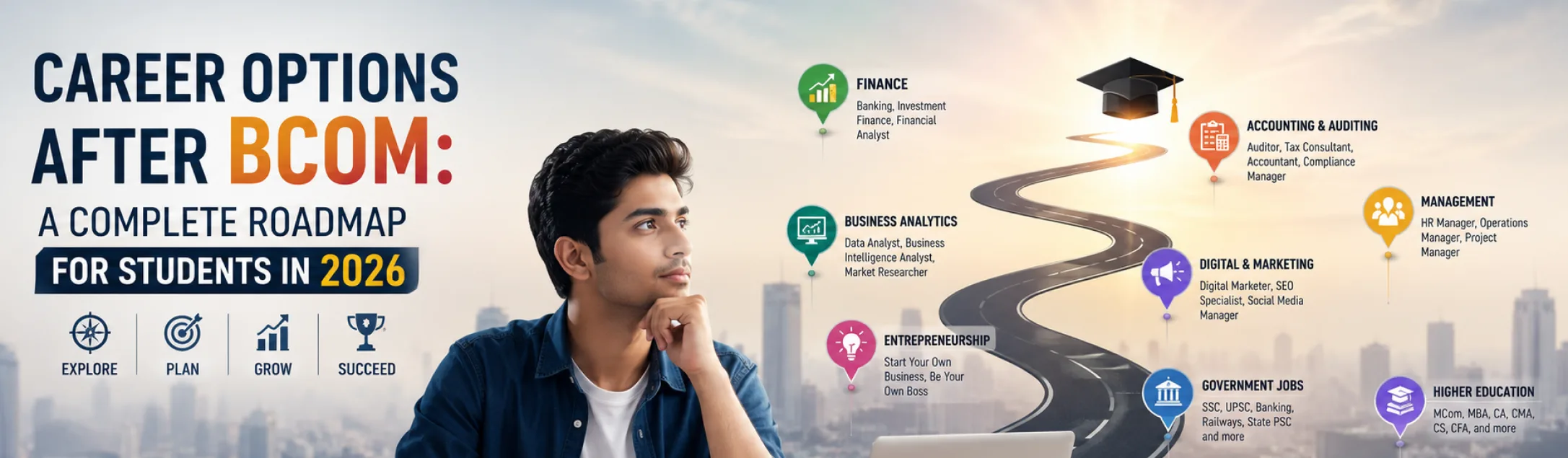Career options after Online BCom