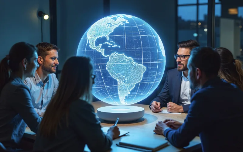 Online MBA in International Business Management showcasing global markets, leadership, and career skills