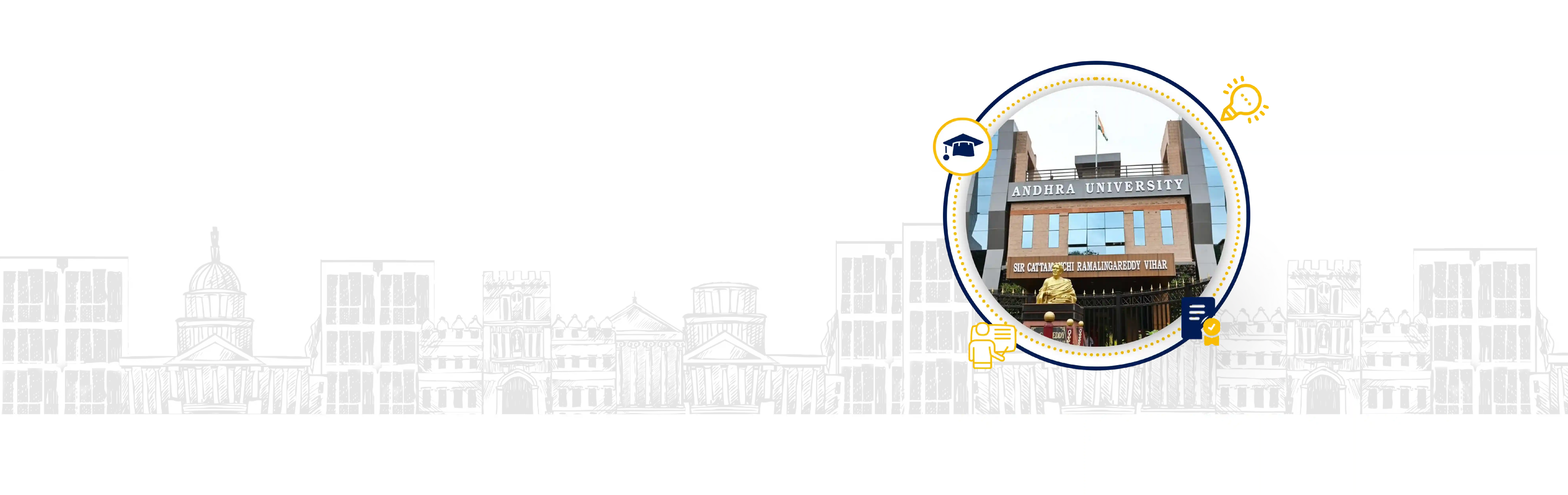 Andhra University campus image for online degree programs