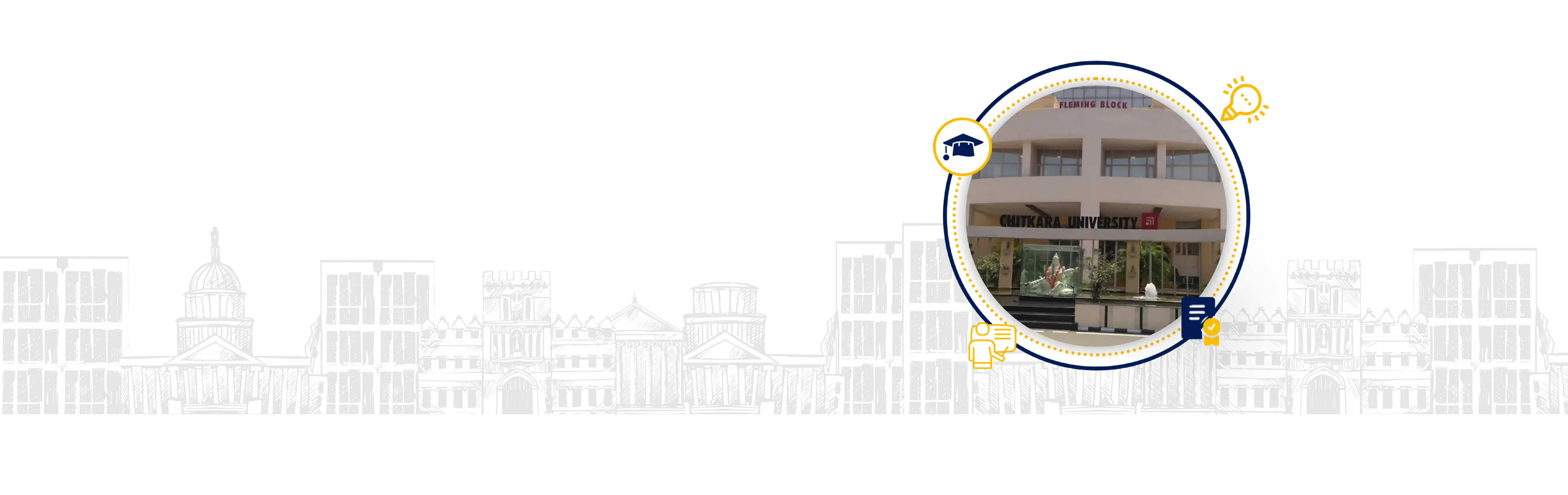 Chitkara University campus image for online degree programs