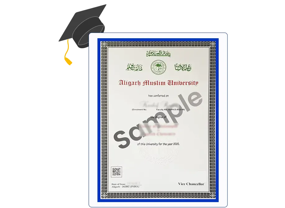 AMU Online MA in English certificate with UGC, DEB, NIRF, QS and NAAC A+ accreditation