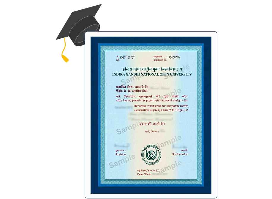 IGNOU Online Bachelor of Computer Applications certificate with UGC, DEB, AICTE, NIRF and NAAC A++ accreditation