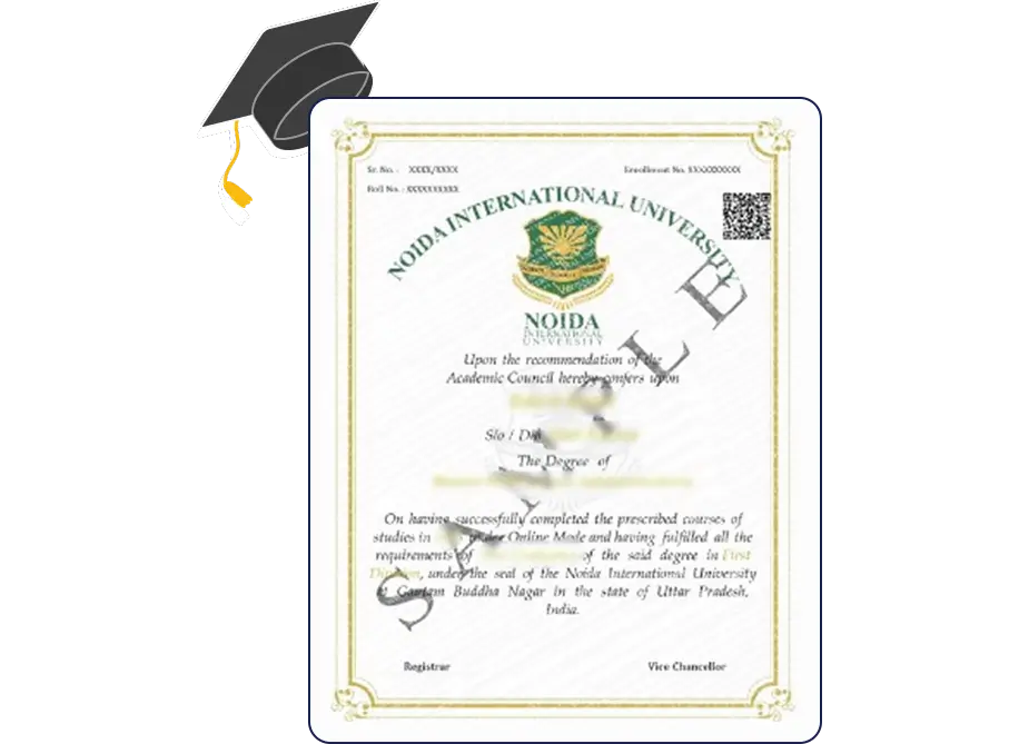 NAAC Certificate of Accreditation awarded to Noida International University with A+ grade