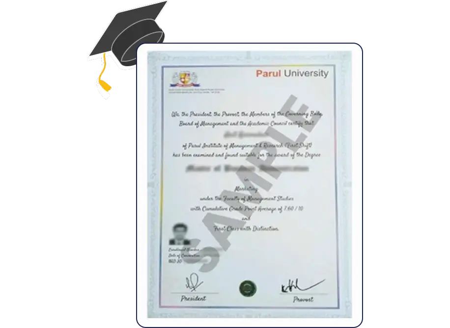 NAAC Certificate of Accreditation awarded to Parul University with A+ grade