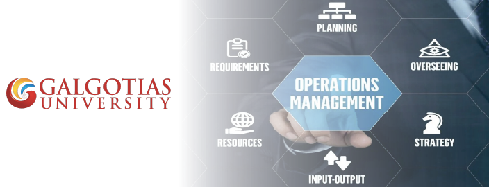 Galgotias Online MBA in Operations Management
