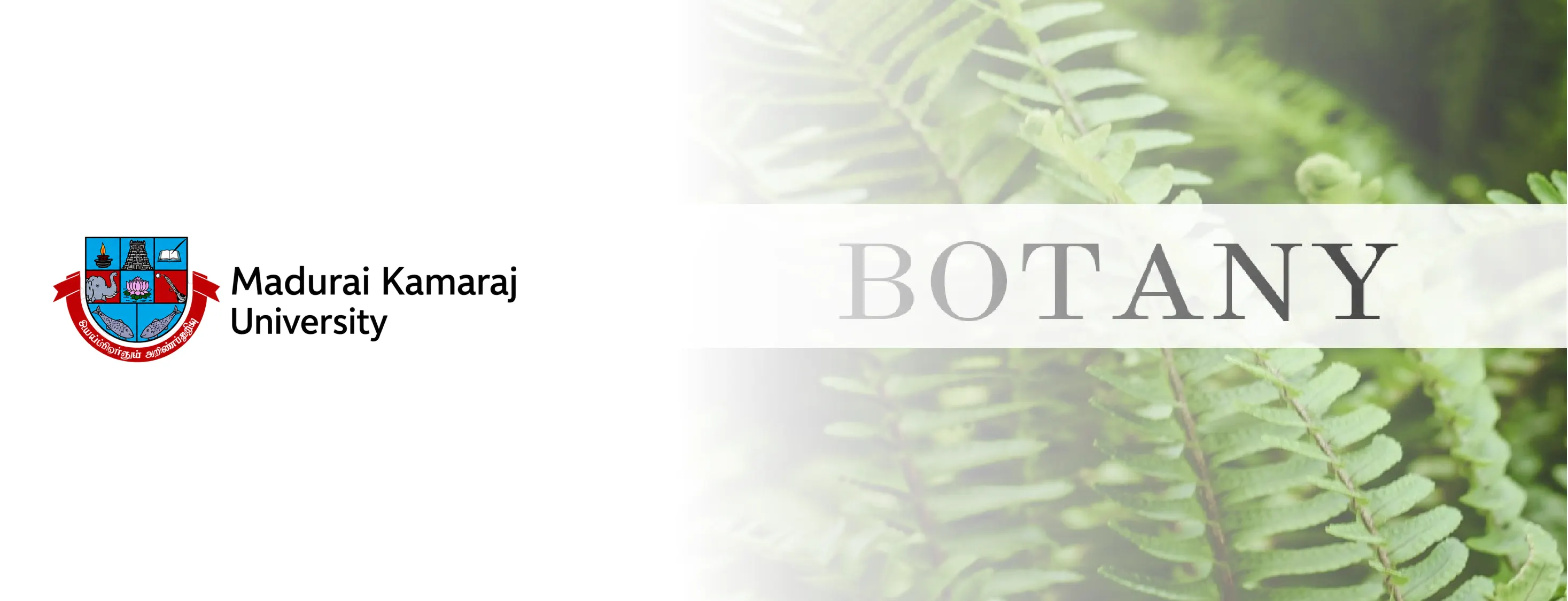 Madurai Kamaraj Online B.Sc. in Botany