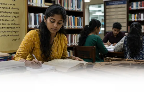 Online MA in Tamil course cover for postgraduate Tamil language and literature program